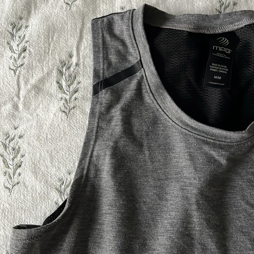 Grey Racerback Tank - Picture 3 of 5